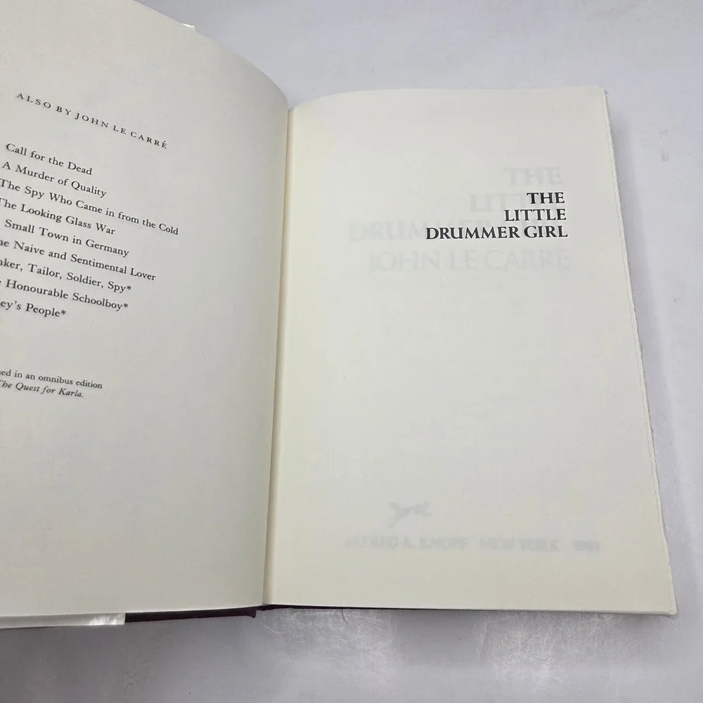 John le Carre The Little Drummer Girl Hardcover 1983 3rd Print Spy Thriller